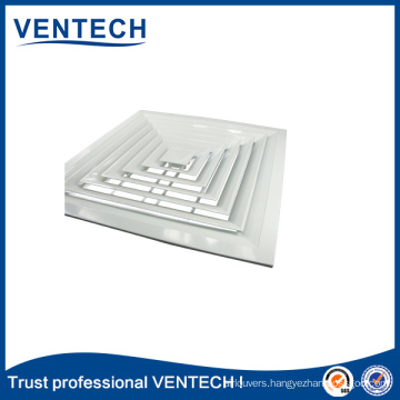 Air Conditioning Ceiling Diffusers Aluminum Square Air Vent Air Grille